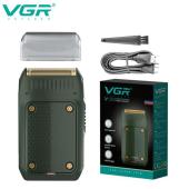 электробритва vgr v-353 green шейвер для сухого и влажного бритья, waterproof, оптом, купить
