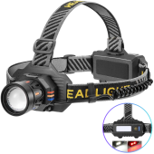 фонарь налобный bl-t701b-tg, 2x18650, зу type-c, zoom, box, оптом, купить
