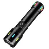 фонарь night vision fluorescence ca171-d 1 режим white laser led pm10-tg, индикация заряда, 1x18650/3xaaa, зу type-c, zoom, box, оптом, купить