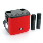 bluetooth-колонка tg545dk, c функцией speakerphone, радио, red, 2 микрофона, фонарь, оптом, купить