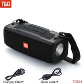 bluetooth-колонка tg624 с rgb подсветкой, speakerphone, радио, black, оптом, купить