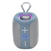 bluetooth-колонка tg658 с rgb подсветкой, speakerphone, радио, grey, оптом, купить