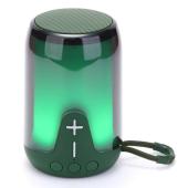 bluetooth-колонка tg652 с rgb подсветкой, speakerphone, радио, green, оптом, купить