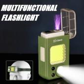 фонарь налобный multifunctional ym-t618-led+cob, motion sensor, li-ion аккум., зажигалка, зу type-c, box, оптом, купить