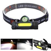 фонарь налобный 872-xpe+cob, зу micro usb, li-ion аккумулятор, велокрепление, диммер, магнит, оптом, купить