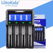 зарядное устройство liitokala lii-k4, power bank, 18650/ 26650/ 21700/ 26700/ aa, оптом, купить