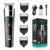 триммер vgr v-291 blue, 4 насадки, led display, оптом, купить