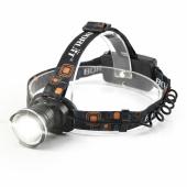 фонарь налобный w518-tg, 2x18650, зу type-c, zoom, box, оптом, купить