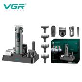 набор для стрижки vgr 14 в 1 v-096, 14 насадок, led display, оптом, купить