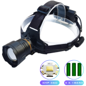 фонарь налобный 8078-p360, 1 режим, 3x18650, зу type-c, zoom, box, оптом, купить