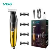 бритва-триммер для стрижки бороды и усов vgr v-339 gold, 4 насадки, ipx7, оптом, купить