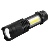 фонарь 8468-xpe+cob, li-ion аккумулятор, zoom, зу microusb, box, оптом, купить
