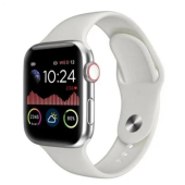 smart watch ak99, 44 mm aluminium, голосовой вызов, white, оптом, купить