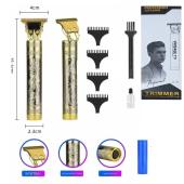 машинка (триммер) для стрижки волос и бороды t9-4, 1х18650, 4 насадки (1.5, 2, 3, 4 мм), оптом, купить