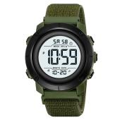 часы наручные 2497nagwt skmei, army green/white-nylon, оптом, купить