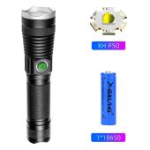 фонарь bl-a92-p50, 1x18650, zoom, зу type-c, box, оптом, купить