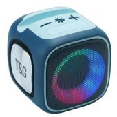 bluetooth-колонка tg359 с rgb подсветкой, speakerphone, радио, blue, оптом, купить