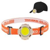 фонарь налобный cy-2026-b-cob+2led(red)+2led(blue), li-ion аккумулятор, зу type-c, box, оптом, купить