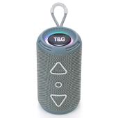 bluetooth-колонка tg656 с rgb подсветкой, speakerphone, радио, grey, оптом, купить