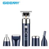 Изображения для Чоловічий набір Geemy GM-8012 4 в 1 для догляду за волоссям, бородою, триммер для носа, вух, бритва, 4 насадки