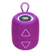 bluetooth-колонка tg655 с rgb подсветкой, speakerphone, радио, purple, оптом, купить