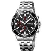 часы наручные 9335sibk skmei, silver-black, оптом, купить