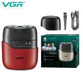 электробритва vgr v-345 red, роторная, ipx7, оптом, купить
