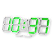 часы сетевые vst-883-4 зеленые, температура, usb, оптом, купить