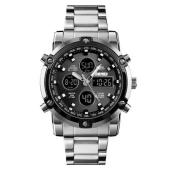 часы наручные 1389sibk skmei, silver-black, оптом, купить