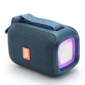 bluetooth-колонка tg339 с rgb подсветкой, speakerphone, радио, blue, оптом, купить