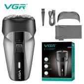 электробритва vgr v-324 grey, роторная, оптом, купить