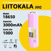 аккумулятор высокотоковый 18650, liitokala 30q, 3000mah, оригинал, оптом, купить