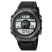 часы наручные 2209bkwt skmei, black-white, compass, pedometer, оптом, купить