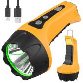 фонарь t60-3w+cob, li-ion аккум., индикация заряда, крюк, зу type-c, box, оптом, купить