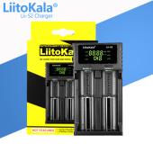 зарядное устройство liitokala lii-s2, 2x-18650, 26650, аа, ааа li-ion, lifepo4, nimh, оригинал, оптом, купить