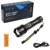 фонарь night vision fluorescence g671/g25 white laser led pm30-tg, 1х26650/3xaaa, power bank, зу type-c, zoom, box, оптом, купить