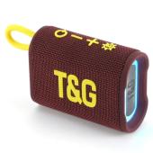 bluetooth-колонка tg396 с rgb подсветкой, speakerphone, радио, maroon, оптом, купить