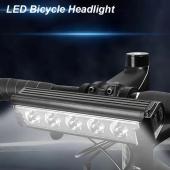 велофара мощная fy-339b-5led(white+yellow), waterproof, li-ion аккум., зу type-c, оптом, купить