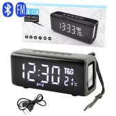 Изображения для Bluetooth-колонка TG174, speakerphone, радио, PowerBank, часы, термометр, grey
