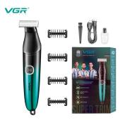 бритва-триммер для стрижки бороды и усов vgr v-339 green, 4 насадки, ipx7, оптом, купить