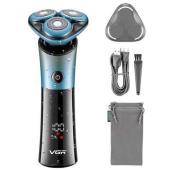 Изображения для Електробритва VGR V-326 для чоловіків, роторна для вологого та сухого гоління, IPX6, LED Display