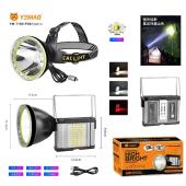 фонарь налобный yemao ym-t100 xhp50+smd(white+red), li-ion аккумулятор, зу type-c, internal battery, оптом, купить