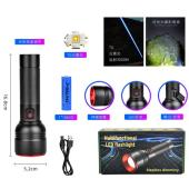 фонарь sy-2208-tg, 1 режим, power bank, 1x18650, зу type-c, zoom, box, оптом, купить