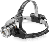 фонарь налобный a16-gt, ipx65, 2x18650, зу type-c, zoom, box, оптом, купить