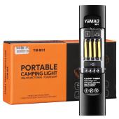 фонарь yemao ym-m31 p50+лазер(red)+smd(rgb), li-ion аккумулятор, зу type-c, магнит, зажим, оптом, купить