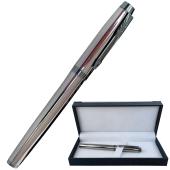 шариковая ручка в подарочном футляре, металлическая (хром) honest 906, оптом, купить