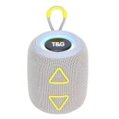 bluetooth-колонка tg655 с rgb подсветкой, speakerphone, радио, grey, оптом, купить