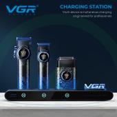 комплект vgr steplerss pro 3 in 1 blue, машинка для стрижки (clipper), триммер, электробритва, оптом, купить