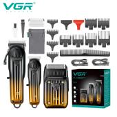 комплект vgr 3 в 1 v-644 аккумуляторная машинка для стрижки (clipper), триммер и электробритва (шейвер), оптом, купить