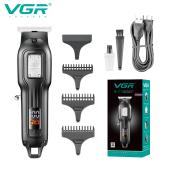 триммер vgr v-918, 3 насадки, led display, оптом, купить